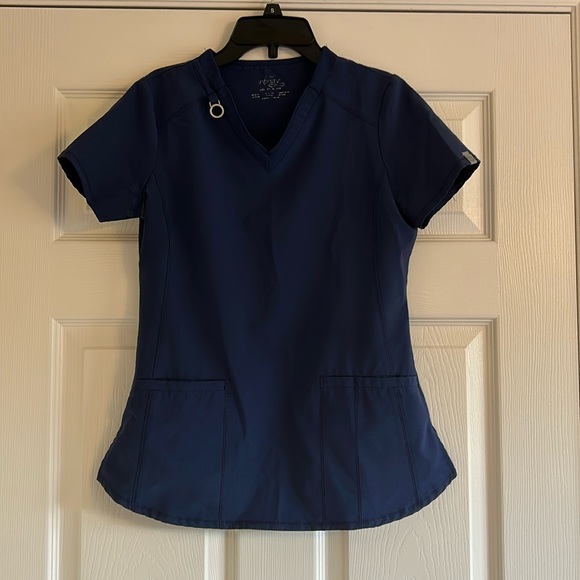 Tops Infinity Navy Blue Xxs Scrub Top Poshmark